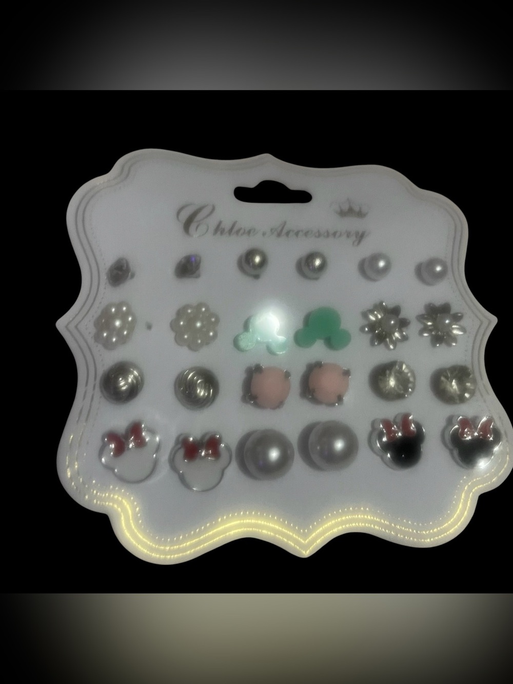 Chloe Accessory Multiset Earring Pack - Pearls, Pink & Silver Accents